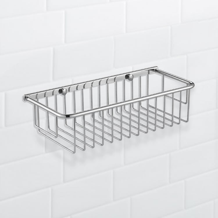 Nameeks NFA024 Wall Mounted Chrome Wire Shower Basket